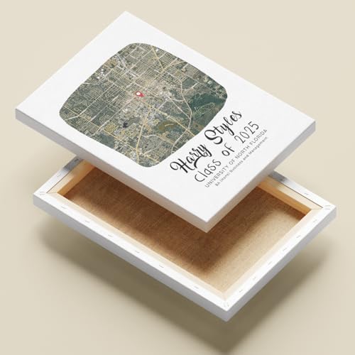 Personalized Map Print College Graduation Gift For Son, High School Graduation Map For Daughter From Mom and Dad, Grads Class of 2026 Sign Room Décor, Custom Gift For Friends Design 8 - Image 4