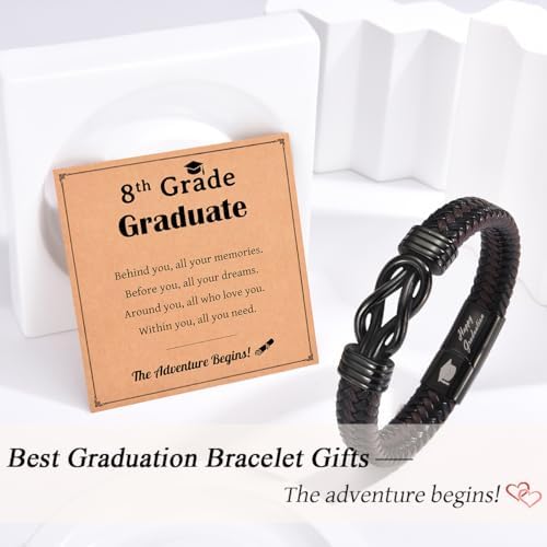 Leyung 2026 Graduation Gift for Boys Men Him, College Graduation Bracelet - Image 3