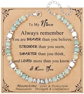Gifts for Women Moonstone Bracelet, Amazonite Imperial Jasper Bracelets by Joycuff