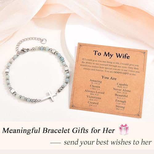 Religious Cross Bracelet for Women Girls, Christian Gifts - Image 2