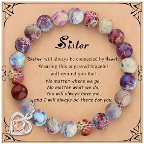 Gifts for Women Faith Cross Bracelet, Unique Amazonite Bracelets for Women by Joycuff