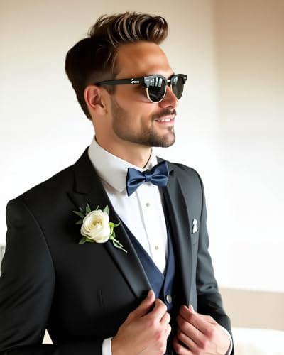 Groomsmen Sunglasses for Men - Wedding Sunglasses for Groomsman Proposal Gifts, Bachelor Party Favors - Image 5