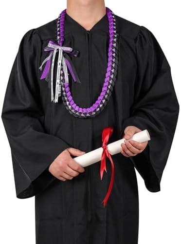 TFTAFAN Graduation Ribbon Lei Graduation Leis Necklace Class of 2026 Graduation Necklace Braided Necklace Graduation Gift Party Accessories for Women and Men - Image 2