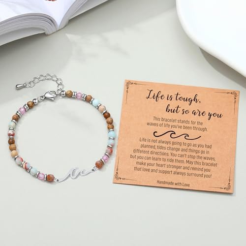 AryaHozel Wave Bracelets for Women, Birthday Gifts for Women, Jewelry Gift for Her Best Friend Sister Mom Daughter - Christmas Valentines Day Easter Graduation Birthday Gifts Ideas - Image 5