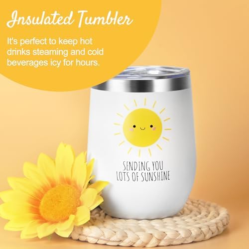 Get Well Soon Gift Baskets for Women, 9pcs Care Package for Women, After Surgery Recovery Gifts, Feel Better Set Thinking Of You - Sending You Hug Sunshine Box for Sick Friend - Image 3