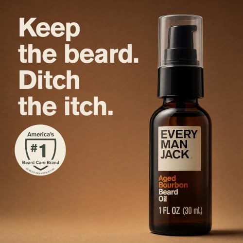 Every Man Jack Hydrating Beard Oil for Men, Aged Bourbon, 1oz - Image 2
