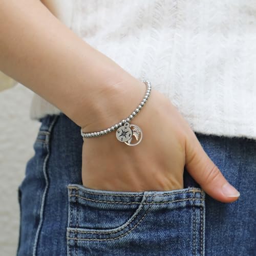 RZKING Graduation Gifts for Women, Dainty Silvery Beaded Bracelet for Women - Image 4