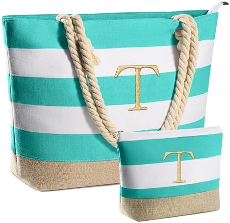 YOOLIFE Beach Bags for Women - Travel Canvas Beach Tote, Pool Waterproof Bag, Travel Essentials, Gifts for Women Birthday by YOOLIFE