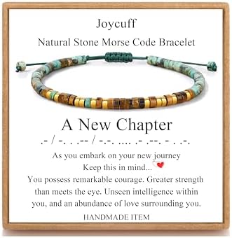 JoycuFF Morse Code Bracelets Christmas Birthday Gifts for Women Her by Joycuff