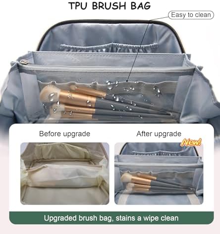 BOYATU Travel Makeup Bag Organizer: 3 Pcs Leopard Cometic Bag Set for Women - Image 6