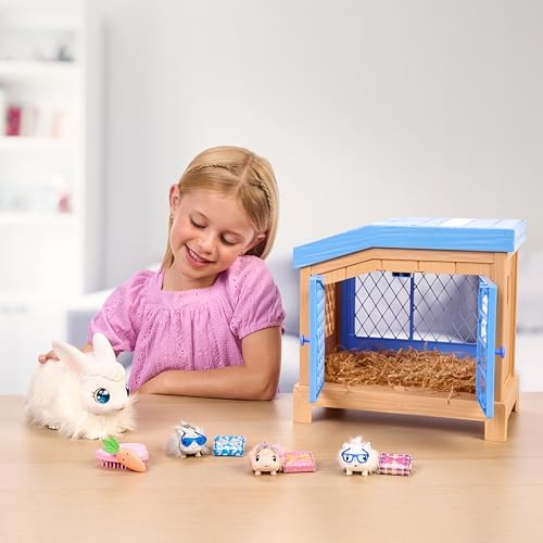 Little Live Pets Bunny Mama Surprise Toy Set, Hutch Interactive Animal Playset with 3 Surprise Babies, 20+ Sounds, Bunny Accessories for Girls Ages 3+ - Image 2