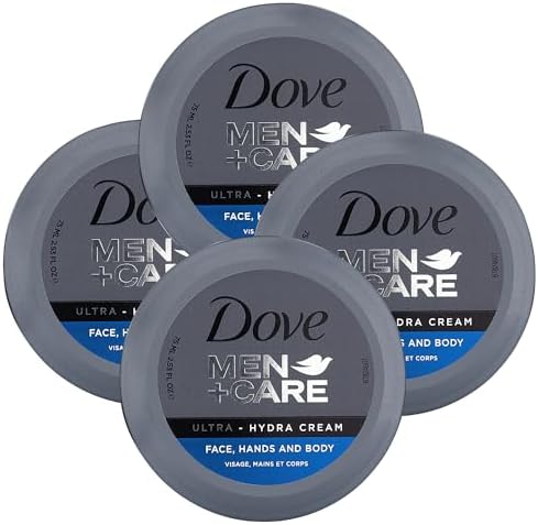 Dove Men+Care Ultra Hydra Cream, Face, Hands and Body care, All Skin Types, 48-Pack of 2.53 Oz Each by Dove