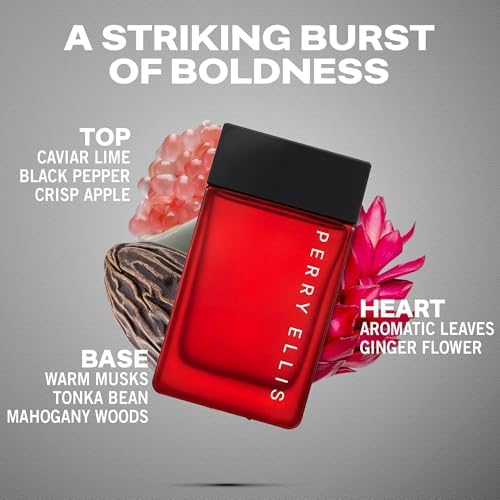 Perry Ellis Bold Red 4-Piece Gift Set, Bold Fragrance Cologne Set for Men - Image 2