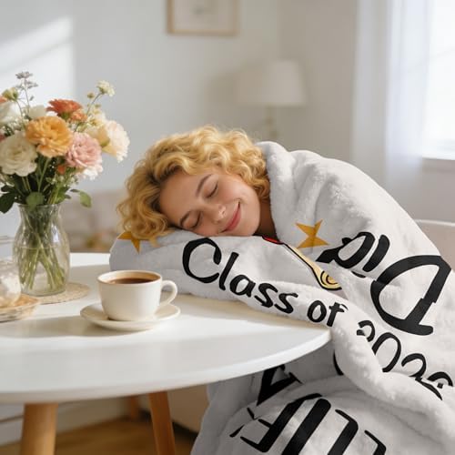 2026 Graduation Gift for Her, Graduation Throw Blanket 60"x50" - Image 4