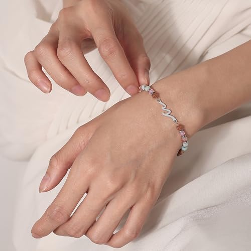 AryaHozel Wave Bracelets for Women, Birthday Gifts for Women, Jewelry Gift for Her Best Friend Sister Mom Daughter - Christmas Valentines Day Easter Graduation Birthday Gifts Ideas - Image 4
