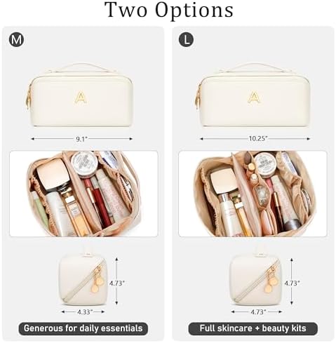 Initial Makeup Bag Personalized Gift for Women Teen Girls - Image 2