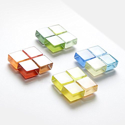 Mymazn 48 Refrigerator Magnets Cute Fridge Magnets for Whiteboard, Locker | Colorful Magnets Glass Decorative Magnets for Office Kitchen (24 x 2)
