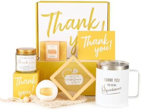 Thank You Gifts for Women Employee Appreciation Boss Babe Day Gift Basket Box for Wife Best Friend Mom Graduation Teachers Secretary Boss Lady Hostess Leaders Office Coworkers for Holiday Thanks Card by CIAABYS