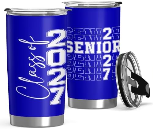 Class of 2027 Senior Night Gifts for Him Her 20oz Seniors Year 2027 Tumbler by Konijoyce