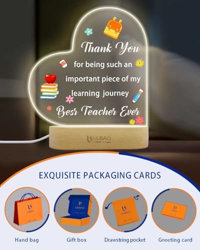Personalized Graduation Gifts Custom Photo Name Night Light LED Table Lamp for 2026 University High School Senior Keepsake(Thank You 1) - Image 4