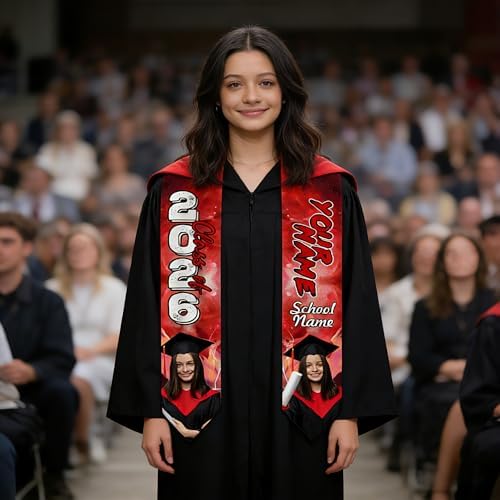 Custom Graduation Stole for Class of 2026 Personalized Unisex Graduation Sash Unique Gifts for Him Her - Image 5