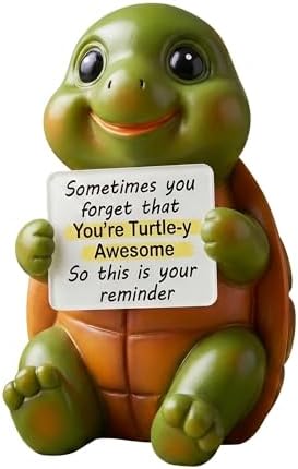 Lavezee Cute Turtle Statue Graduation Gifts for Girls Boys Her Him, Handmade Gift for College High Middle Elementary School Kindergarten, 2026 Back to School Positive Emotional Teacher Gifts by Lavezee