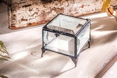 J Devlin Glass Art Customized Graduation Gift - Clear Beveled Box, Class of 2026 - Box 326 EB241 - Image 2