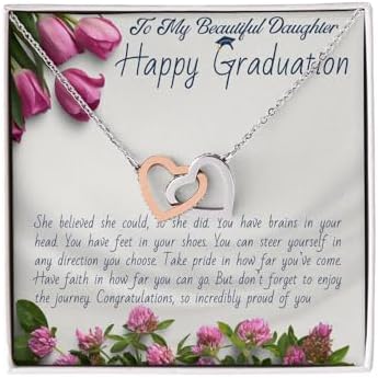 VIRAGIL 2023 Graduation Gifts for Her, Class of 2024 Love Knot Sterling Silver Pendant Necklace Senior College Graduation Jewelry Gifts for Girl Daughter by VIRAGIL