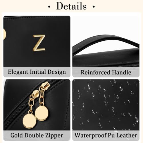 Initial Makeup Bag Personalized Gift for Women Teen Girls - Image 4