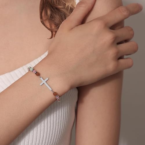 LINGYUAN Graduation Bracelet for Her 2026, Beaded Jewelry Gift with Inspirational Message Card, Adjustable Keepsake for High School or College Graduate - Image 5
