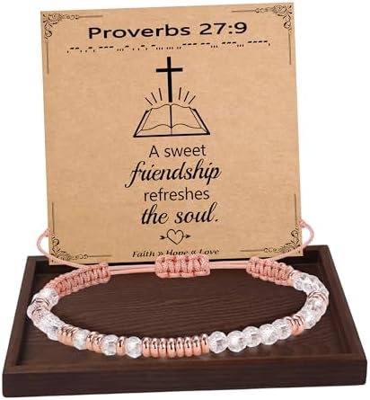Morse Code Bracelets for Women Mothers Day Gifts 2026 Graduation Gifts Mom Birthday Gift Pink Braided Bracelets Teen Trendy Stuff Inspirational Best Friend Birthday Gifts for Daughter Girlfriend Christmas Stocking Stuffers Jewelry by BTYSUN