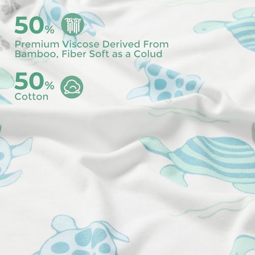 Momcozy Baby Towels, Soft Absorbent Bath Towel for Newborn&Toddler,Turtle - Image 3