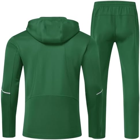 BGOWATU Men's Tracksuits Set Full Zip Jacket Hoodie Sweatsuit Running Sport Pants Outfits for Men with Zipper Pockets - Image 2