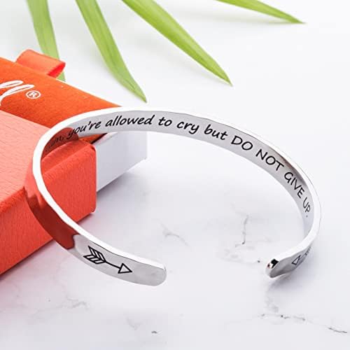 Carviell Bracelets for Women – 100+ Meaningful Engraved Messages – Solid 316L Surgical Stainless Steel Cuff Bracelet – Gift Ready - Image 4