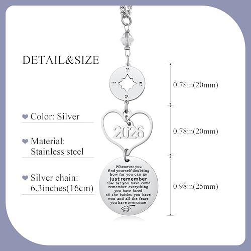 Graduation Gifts Car Rear View Mirro Accessories Hanging Pendant - Image 6