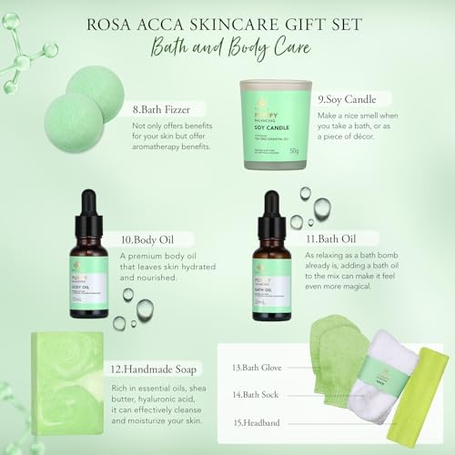 30 Pcs Mother's Day Gift for Mom, Facial Skin Care Set for Men & Women, Self-Care Home Spa Gift Basket Set, Tea Tree Essential Oil, Dad, Bath & Body Gift Set, Christmas, Anniversary, Birthday, Wife - Image 3