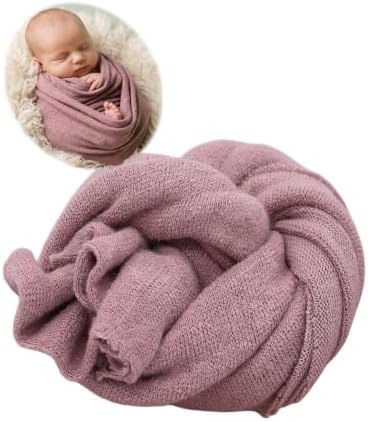 Zeroest Newborn Photography Wrap (Dusty Rose Pink) by NewbornPhotographyProps