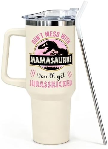 Gifts for Mom from Daughter, Son for Mothers Day, Christmas, Birthday - Birthday Gifts for Moms, Birthday Present for moms, Happy Birthdays Mom - Mother Tumbler 40Oz Stainless Steel Coffee Cup by ExploreNow