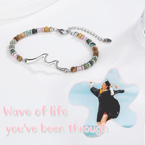 Wave Bracelets Gifts for Women, Birthday Graduation Christmas Jewelry Gifts for Daughter Granddaughter Best Friend Sister - Image 3