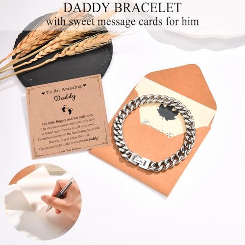 EFVISD Cuban Link Chain Bracelet Gifts for Boys Men Stocking Stuffers - Image 3