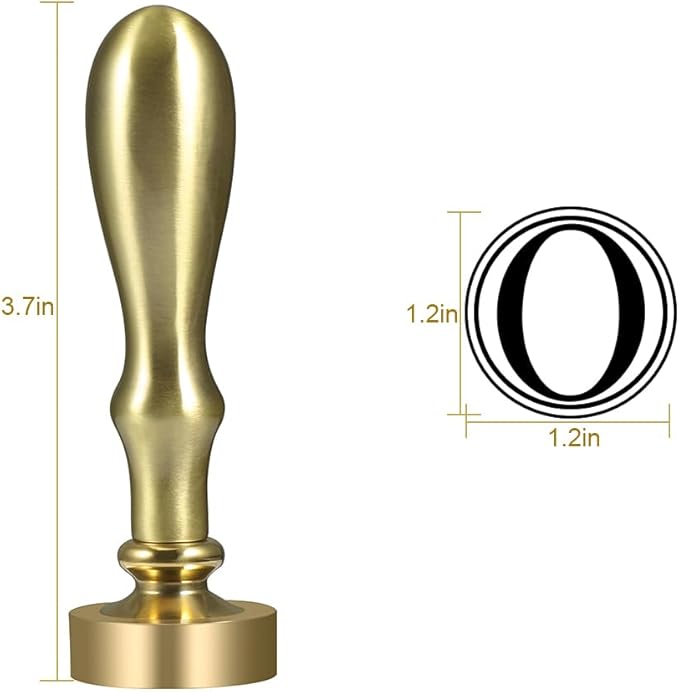 Ice Cube Stamp for Cocktails Ice Stamp Brass Head with Handle, Ice Branding Stamp for Ice Cubes Cocktail Whiskey Drinks Party Wedding Making DIY Crafting (Letter O)