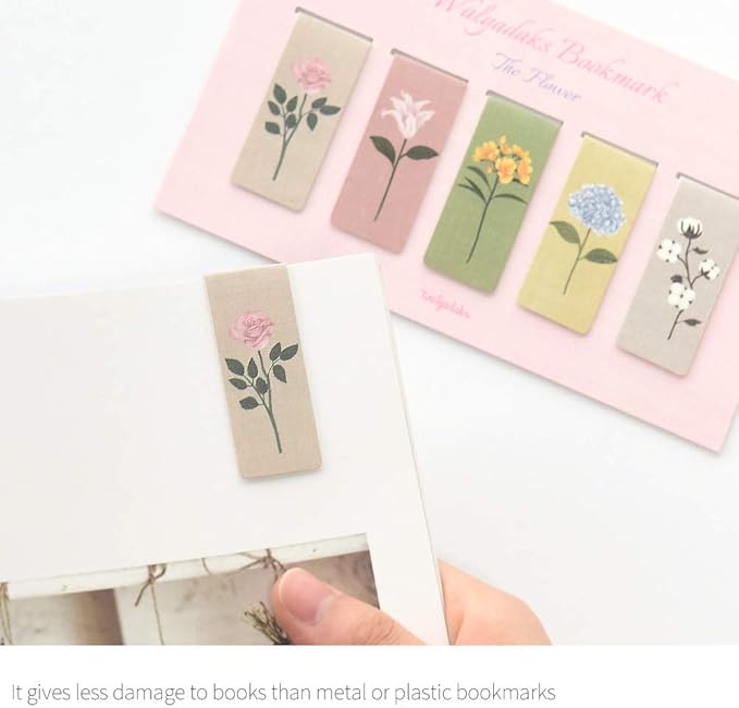 Monolike Magnetic Bookmarks The Flower, Set of 5