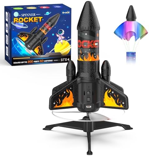 Rocket Launcher for Kids, 200 ft Self Launching Motorized Rocket Toy by Unknown