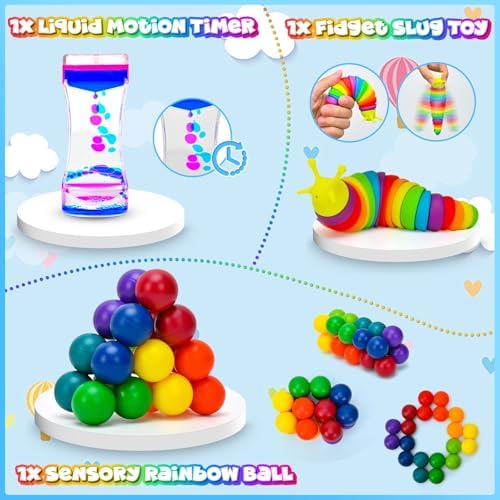 30Pack Fidget Toys Bulk for Adult Kids Age 5-7, 8-12, Sensory Autism Travel Must Have ADHD Autistic Figette Classroom Treasure Prize Box School Must Have Stress Anxiety Easter Basket Stuffers Gifts - Image 3