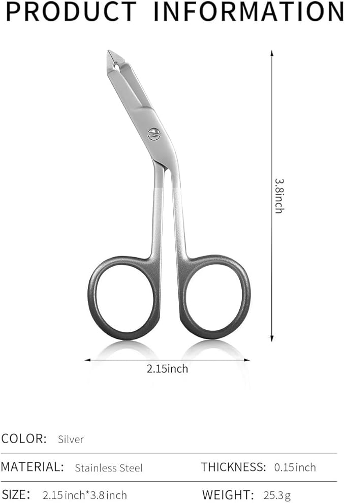 Professional Scissor Tweezer - Premium Quality Stainless Steel Tweezers with Handles, Larger Grabbing Surface Area, Precision Eyebrow Tweezers for Women and Men Facial Hair