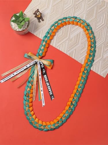 TFTAFAN Graduation Ribbon Lei Graduation Leis Necklace Class of 2026 Graduation Necklace Braided Necklace Graduation Gift Party Accessories for Women and Men - Image 5