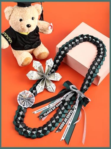 TFTAFAN Graduation Ribbon Lei Graduation Leis Necklace Class of 2026 Graduation Necklace Braided Necklace Graduation Gift Party Accessories for Women and Men - Image 5