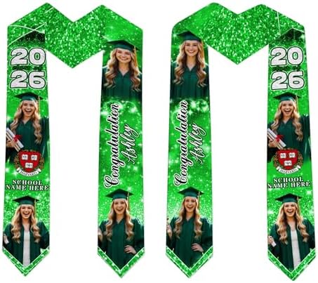 D-Story RN Graduation Stole Custom Nursing Stole Registered Nurse BSN MSN Graduation Sash Class of 2026 - Image 3