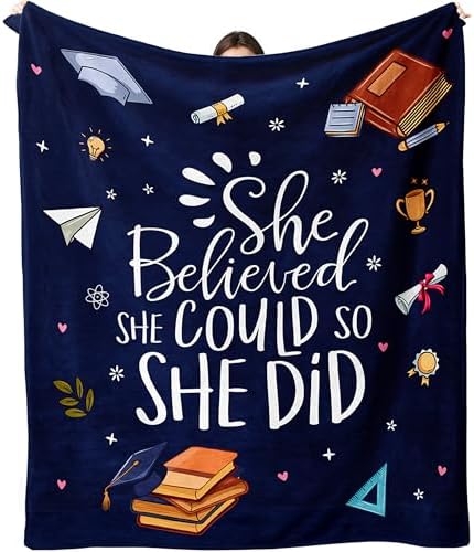 Congratulations Gifts for Women, Inspirational Blanket 60"X50" by Ebmdsia