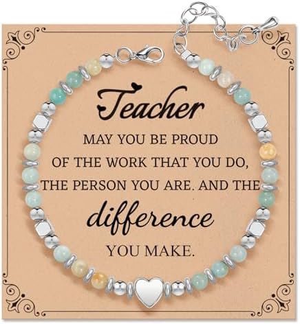 Inspirational Gifts Bracelets for Women, Healing Natural Stone Bracelets by ZOKCC